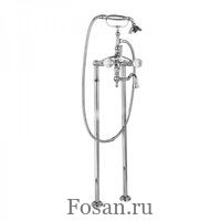 Напольный смеситель для ванны с ручным душем и поворотным изливом, ручки Swarovski Cezares ATLANTIS VDP2 01 Sw