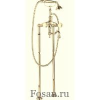 Напольный смеситель для ванны с ручным душем и поворотным изливом, ручки Swarovski Cezares ATLANTIS VDP2 03/24 Sw