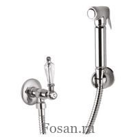 Гигиенический душ с запорным вентилем, со шлангом 120см и держателем, ручки Swarovski Cezares DIAMOND KS 01 Sw