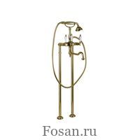 Напольный смеситель для ванны с ручным душем и поворотным изливом, ручки Swarovski Cezares DIAMOND VDP2 02 Sw