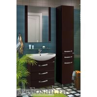 Комплект напольной мебели с зеркалом Акватон Ария 65 Н коричневый глянец.
