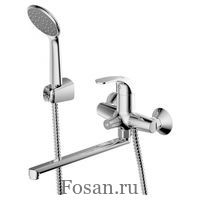 Смеситель для ванны с длинным изливом Bravat Fit 7F6135188CP-LB-RUS