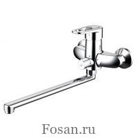 Смеситель для ванны с длинным изливом Bravat Loop F6124182CP-01-RUS