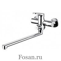 Смеситель для ванны с длинным изливом Bravat Eler F6191238CP-01L-RUS